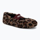 Dámské pantofle Moon Boot Fleece Ballerina Leopard cognac/cocoa