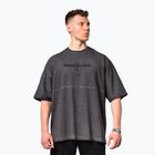 Pánské sportovní tričko NEBBIA Washed-Off Heavyweight No Shortcuts black