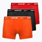 Pánské boxerky Nike Everyday Cotton Stretch Trunk 3 páry team orange/uni red/black