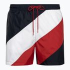 Pánské plavecké šortky Tommy Hilfiger Medium Drawstring Diag desert sky