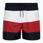 Pánské plavecké šortky Tommy Hilfiger Medium Drawstring Bold Flag desert sky