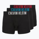 Boxerky Calvin Klein 000NB3609A Boxer Brief 3 pairs black with oatmeal logo/black with age