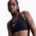 Sportovní podprsenka Nike Swoosh High Support black/iron grey/white
