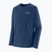 Pánské tričko Longsleeve Patagonia Cap Cool Merino Blend Graphic heritage header/clement blue