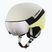 Dětská lyžařská helma HEAD Yuki Visor Jr lime swirl/silver/red