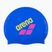 Plavecká čepice Arena Big Logo neon blue/shocking pink/yellow star