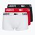 Pánské boxerky Lacoste 5H2393 3 pack black/red/white