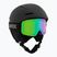 Dětská lyžařská helma UVEX Viti Set + lyžařské brýle Speedy Pro matt black/mirror green/yellow/clear