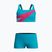 Dětské dvoudílné plavky Speedo Hyperboom Butterfly Back Mayan Blue/Margarita Pink