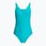 Dámské jednodílné plavky  Nike Logo Tape Fastback dusty cactus