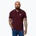 Pánská polokošile Pitbull West Coast Pique Stripes Regular burgundy