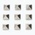 Dakine Pyramid Studs protiskluzová podložka 9 ks stříbrná D10001555