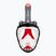 Dětská celoobličejová maska na šnorchlování Cressi Kiddy Full Face Jr black/clear/red