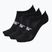 Pánské ponožky SKECHERS Microfiber Non Terry No Show 3 páry black/white