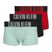 Pánské boxerky Calvin Klein 000NB3775A Trunk black/goji berry/aqua blue