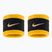 Potítka na zápěstí Nike Swoosh Classic Wristbands 2 ks black/court purple/university gold