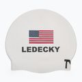 Plavecká čepice TYR Ledecky Silicone white