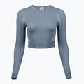 Dámské fitness tričko longsleeve Reebok RBK Lab Seamless Crop upgrade blue