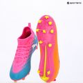 Dětské kopačky PUMA Ultra 6 Match FG/AG Jr poison pink/puma white/sun stream/bright aqua/puma black 9