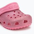 Dětské nazouváky Crocs Classic Glitter Clog Toddler pink lemonade 8