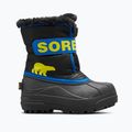 Juniorské sněhule Sorel Snow Commander black/super blue 7