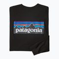 Pánské trekové tričko longsleeve Patagonia P-6 Logo Responsibili black 7