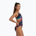 Dámské jednodílné plavky Tyr Durafast Elite Magmata Cutoutfit gold/multi/rainbow 4
