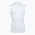 Pánské tréninkové tričko Under Armour HG Armour Comp Mock SL castlerock/white