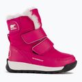 Dětské sněhule Sorel Whitney II Strap WP cactus pink/black 2