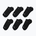 Pánské ponožky Nike Everyday Plus Cushioned No Show 6 párů black/white 8