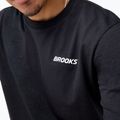 Pánské běžecké tričko Brooks Graphic black/white/slate grey 3