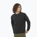 Pánská trekkingová mikina Salomon Motomesh Crewneck deep black