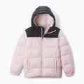 Dětská zateplená bunda Columbia Puffect Hooded satin pink/black