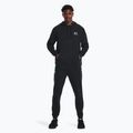 Pánská mikina Under Armour Essential Fleece Hoodie black/white 2