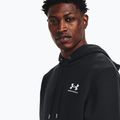 Pánská mikina Under Armour Essential Fleece Hoodie black/white 4