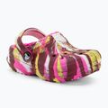 Dětské žabky Crocs Classic Lined Marbled Clog electric pink/multi 2