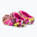 Dětské žabky Crocs Classic Lined Marbled Clog electric pink/multi 4