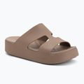 Dámské nazouváky Crocs Gateway Platform H-Strap latte