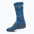 Smartwool Hike Light Cushion Mountain Pattern Crew trekové ponožky laguna blue 2