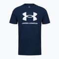 Pánské tréninkové tričko Under Armour Sportstyle Logo Update Academy/White 3