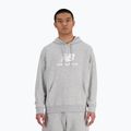 Pánská mikina New Balance Stacked Logo French Terry Hoodie athletic grey
