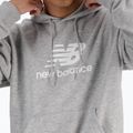 Pánská mikina New Balance Stacked Logo French Terry Hoodie athletic grey 4