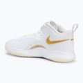 Tenisky na volejbal Nike React Hyperset 2 bílá/bílá/metalická zlatá 3