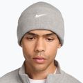 Zimní čepice Nike Peak Swoosh Beanie dark grey heather/white 5