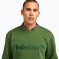 Pánská mikina Timberland Embroidery Tonal Crew Neck black forest green 4