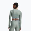 Dámský fitness  top Under Armour Heat Gear Rib 1/4 Zip silica green/silica green/white 2