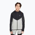 Dětská mikina Nike Sportswear Tech Fleece Full Zip dark grey heather/black/black/black