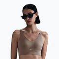Sportovní podprsenka Nike Alate Medium Support Longline mink brown/white