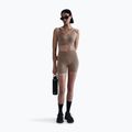 Sportovní podprsenka Nike Alate Medium Support Longline mink brown/white 2