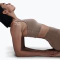 Sportovní podprsenka Nike Alate Medium Support Longline mink brown/white 6
